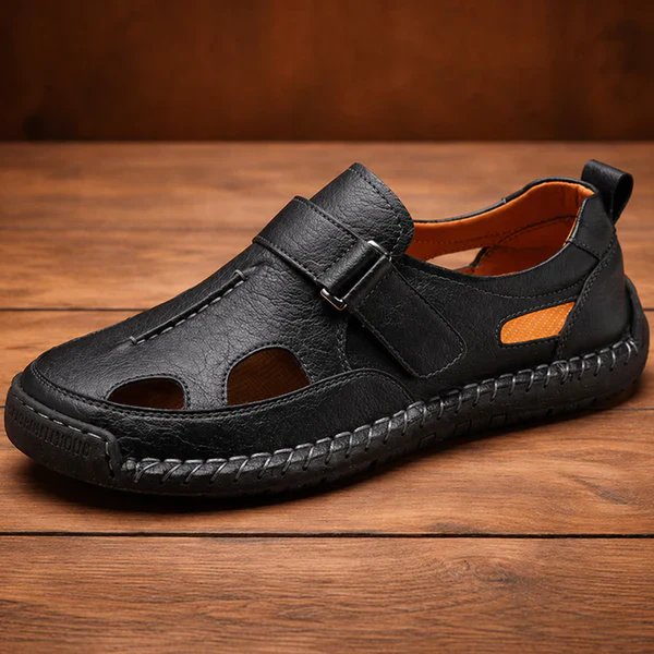 Casper™ – Anti-Slip Håndsydd Sandaler med Lukkede Tær