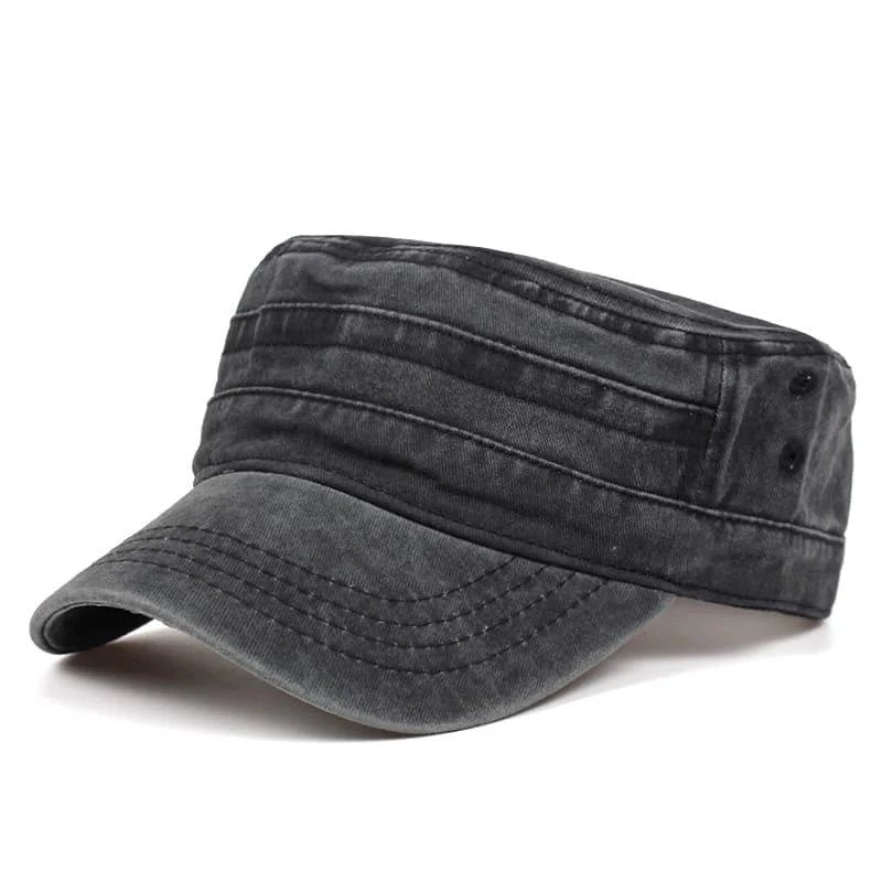 Jade™ – Vasket Flat Top Militærcaps