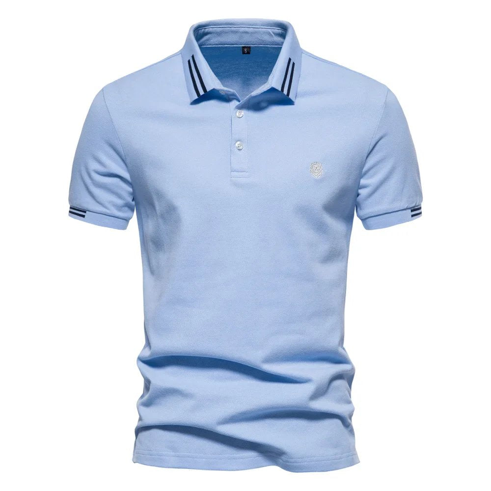Ruben™ – Brodert Crest Krage Polo Shirt