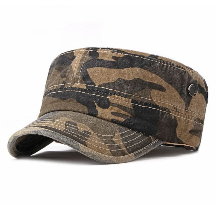 Frøydis™ – Kamuflasje Militærstil Flat Top Caps