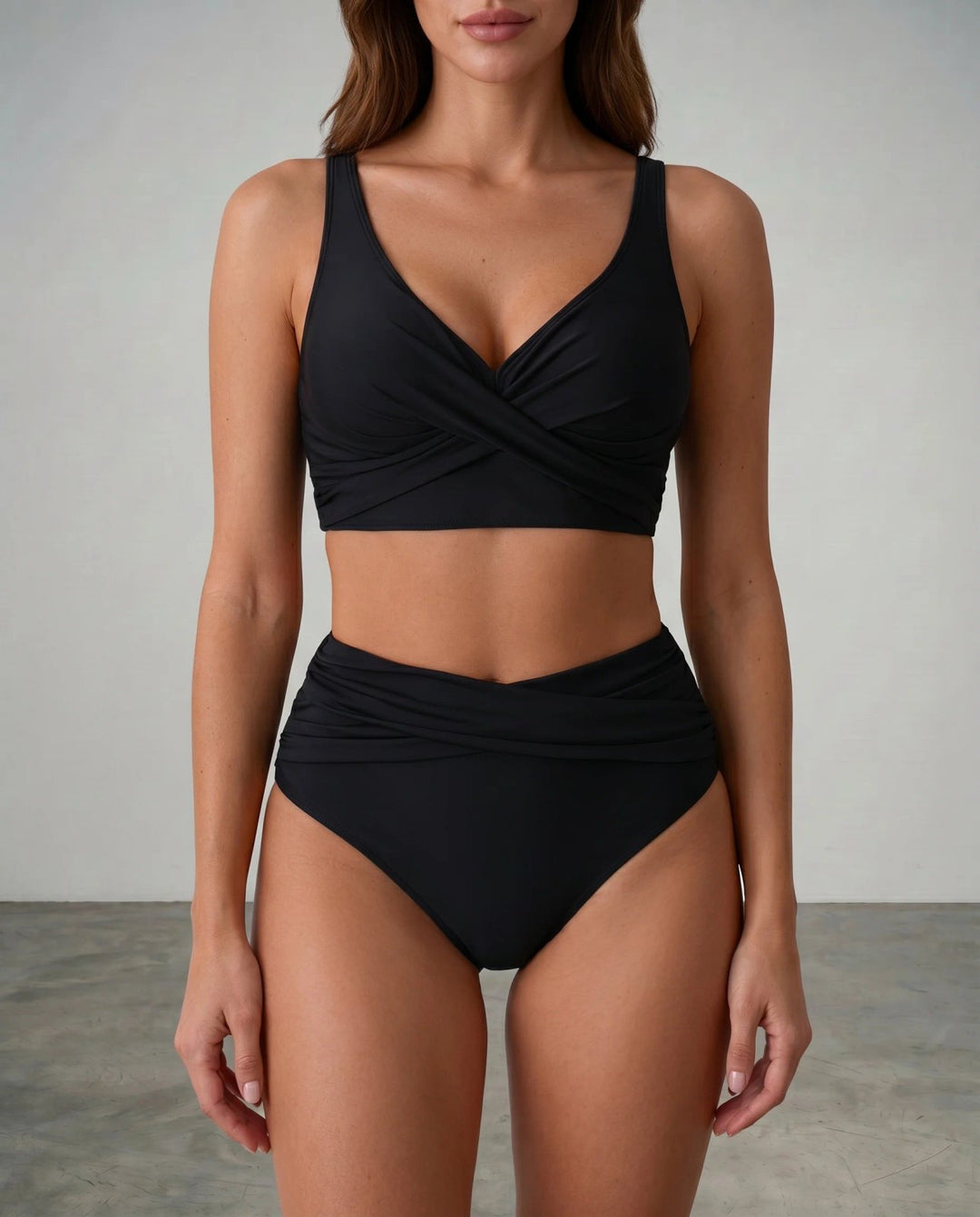 Maya™ – Vri Front Høy Midje Bikini Sett