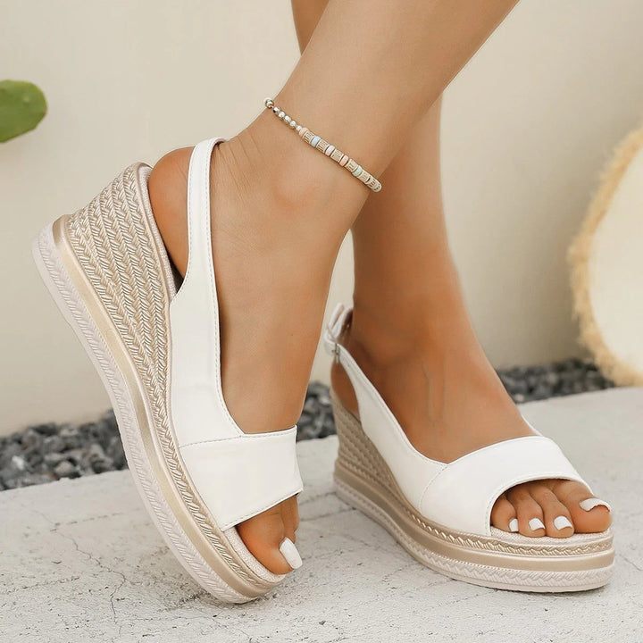 Olga™ – Ankelstropp Plattform Espadrille Sandaler