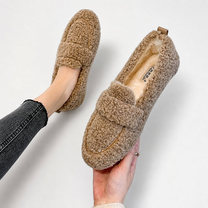 Elina™ – Plysj Anti-skli Mokkasiner