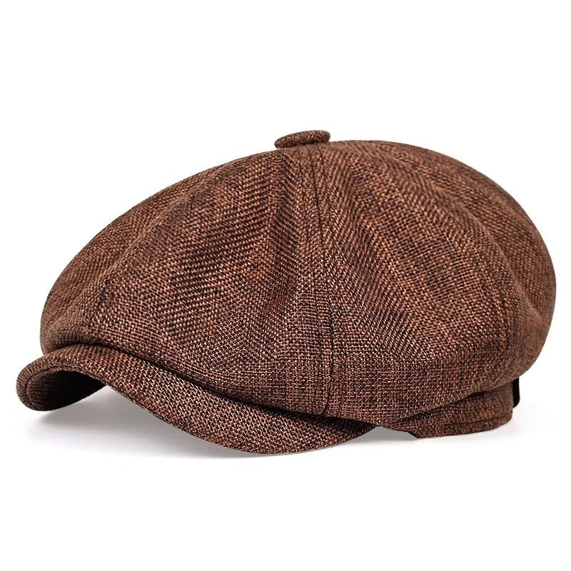 Leif™ – Åtte panelers pustende newsboy caps