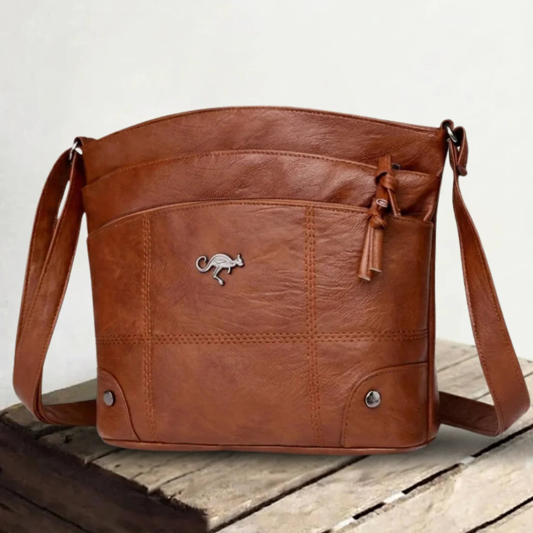 Helen™ – Sømmet Crossbody Bag med Justerbar Stropp