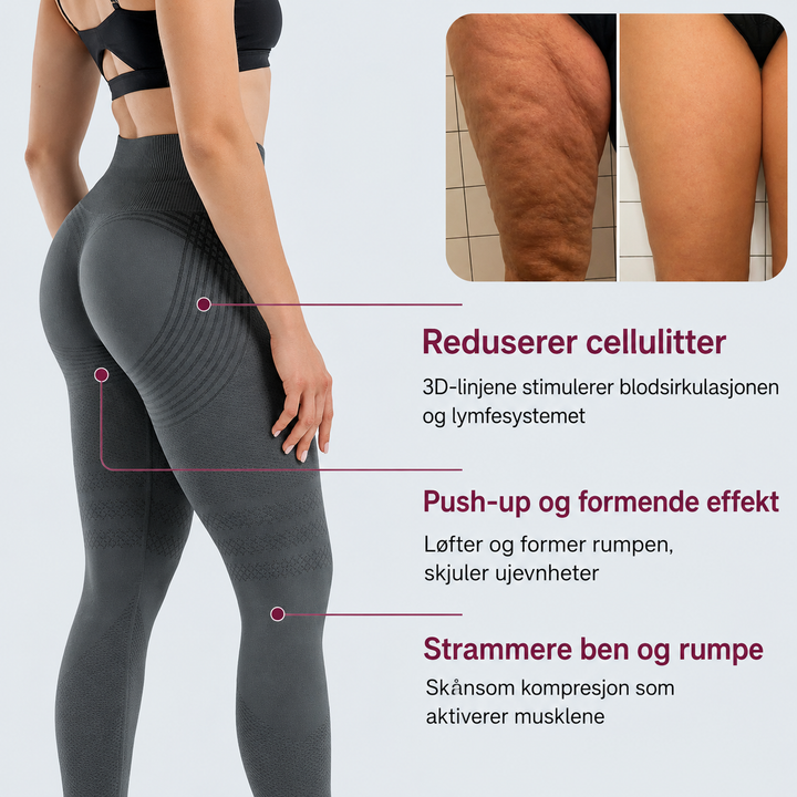 Hanne™ – Korrektive kompresjonsleggings for reduksjon av cellulitter