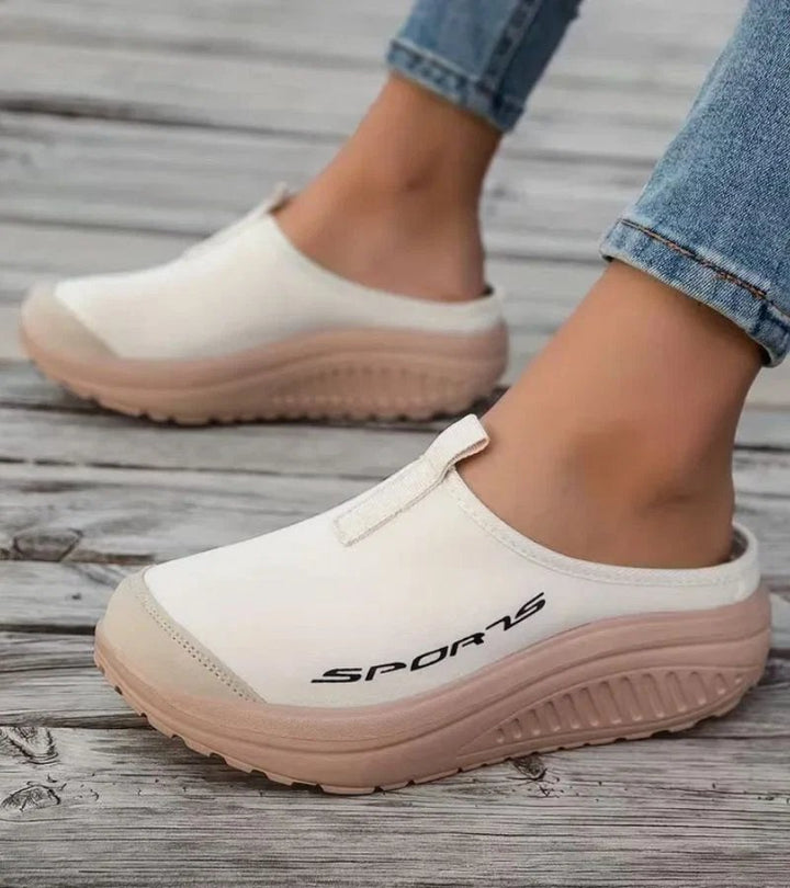Eline™ – Polstrede Slip-On Plattform Sandaler