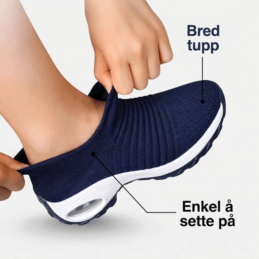 OrthoStride™ – Ortopediske Slip-On Komfort Sneakers