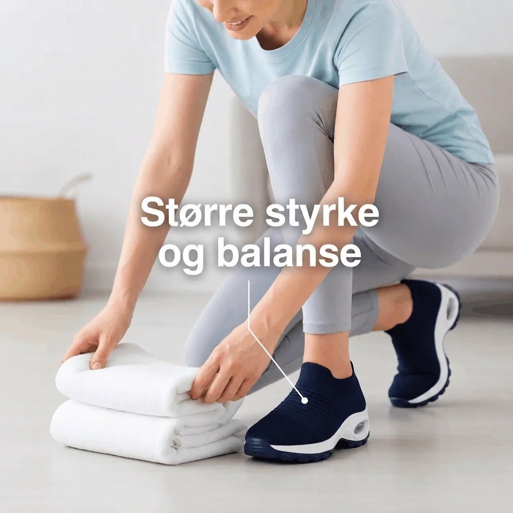 OrthoStride™ – Ortopediske Slip-On Komfort Sneakers