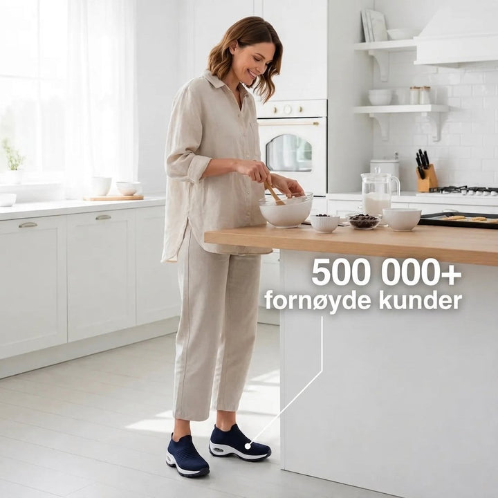 OrthoStride™ – Ortopediske Slip-On Komfort Sneakers