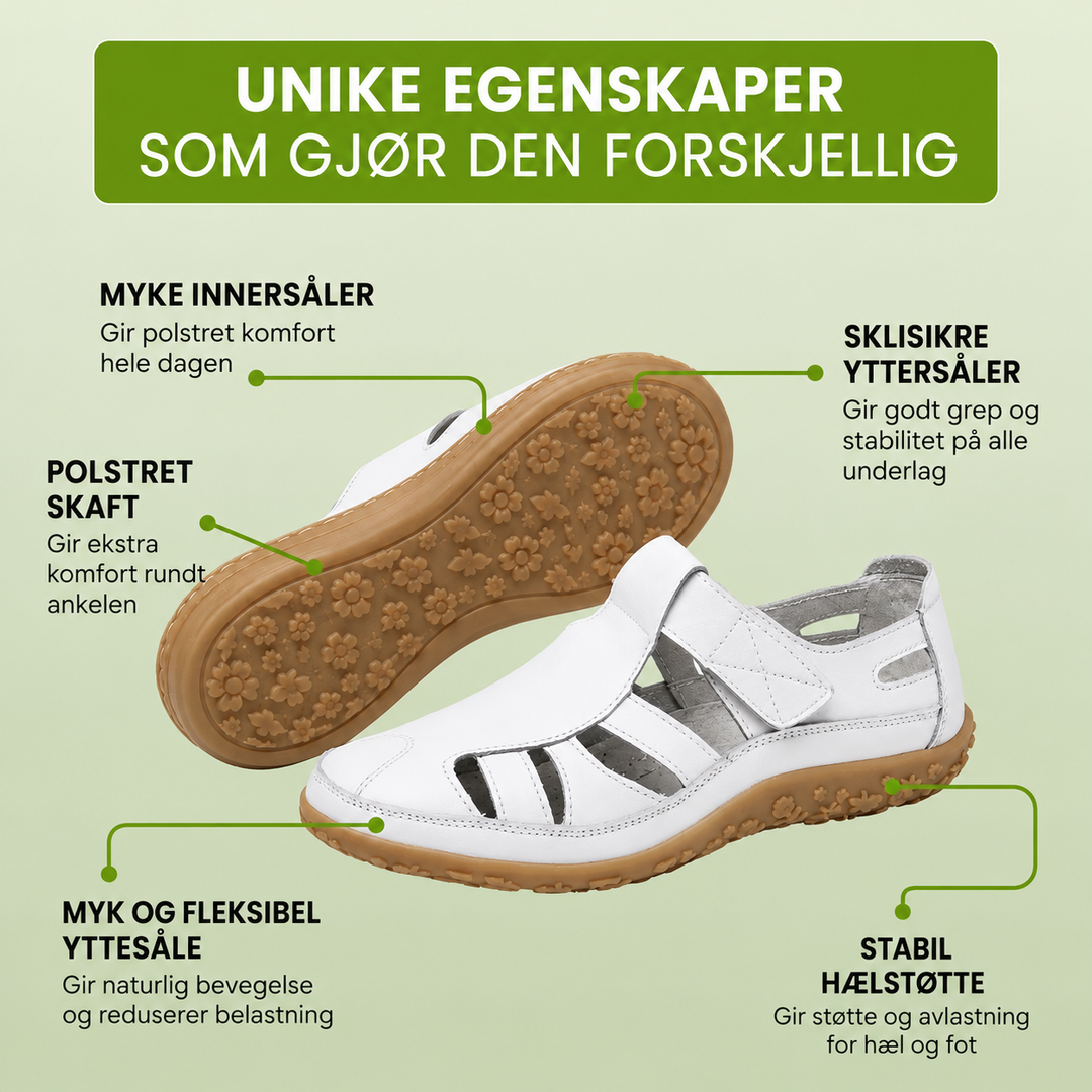 OrthoVita™ – Antiskli Polstret Sandaler med Lukket Tå