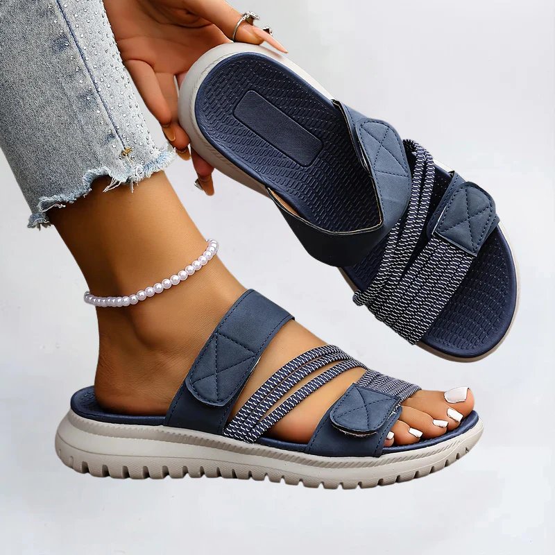 Dorte™ – Ortopediske Mesh Panel Borrelås Sandaler