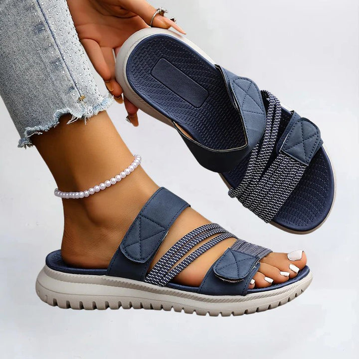 Dorte™ – Ortopediske Mesh Panel Borrelås Sandaler