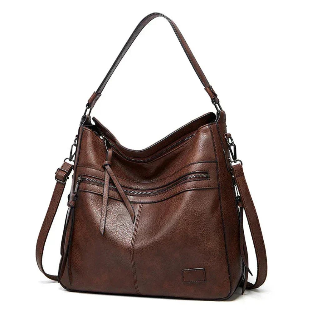 Grethe™ – Multi Glidelås Lomme Crossbody Skulderveske
