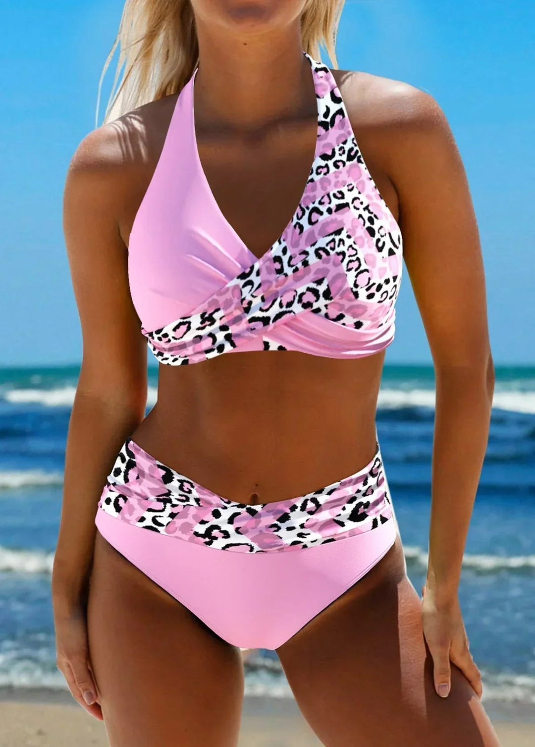 Dina™ – Kryss-Front Høy Midje Bikini