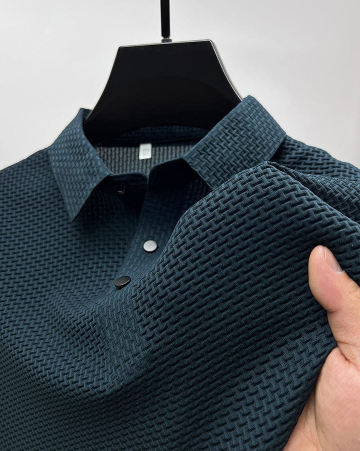 Theo™ – Pustende Mesh Teksturert Polo Skjorte