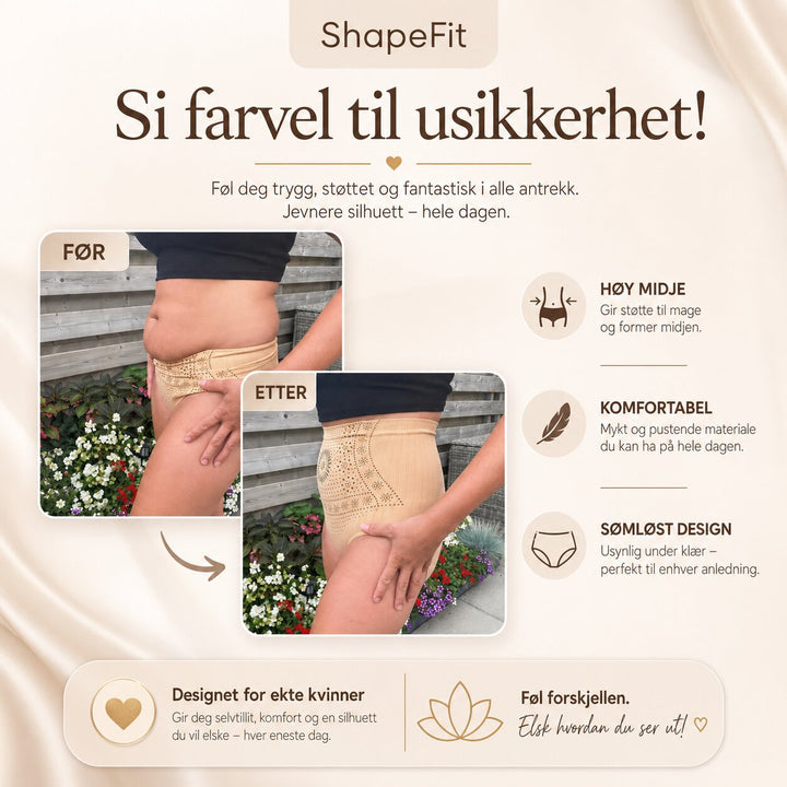 ShapeFit™ – Høyt liv shaping slankende truser (5+5 GRATIS)