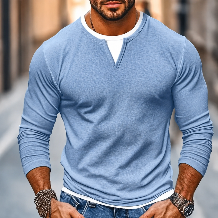 Liam™ – Laget V-hals langermet skjorte