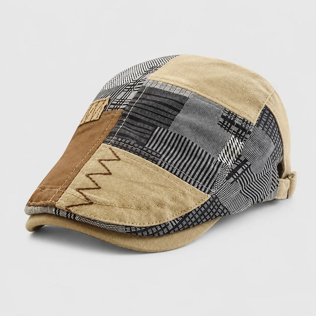Gunnar™ – Justerbar Patchwork Flat Cap Beret