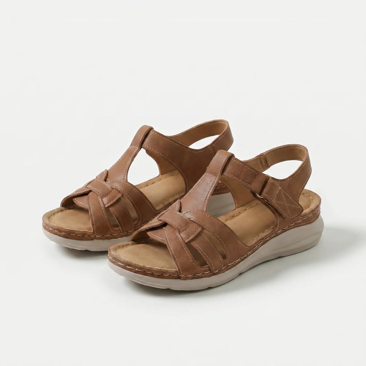 Wenche™ – | Ortopediske Polstrede Kilesandaler