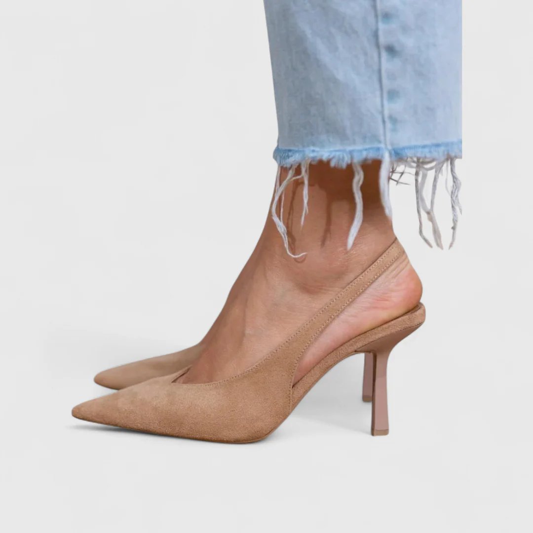 Alba™ – Ortopediske Spisse Tå Suede Pumper