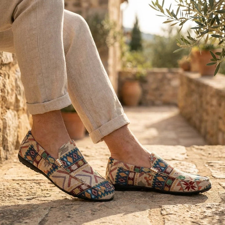 Mathias™ – Aztek trykk Slip-On Komfort Loafers