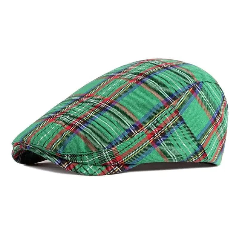 Einar™ – Skotsk Tartan Strukturert Flat Cap