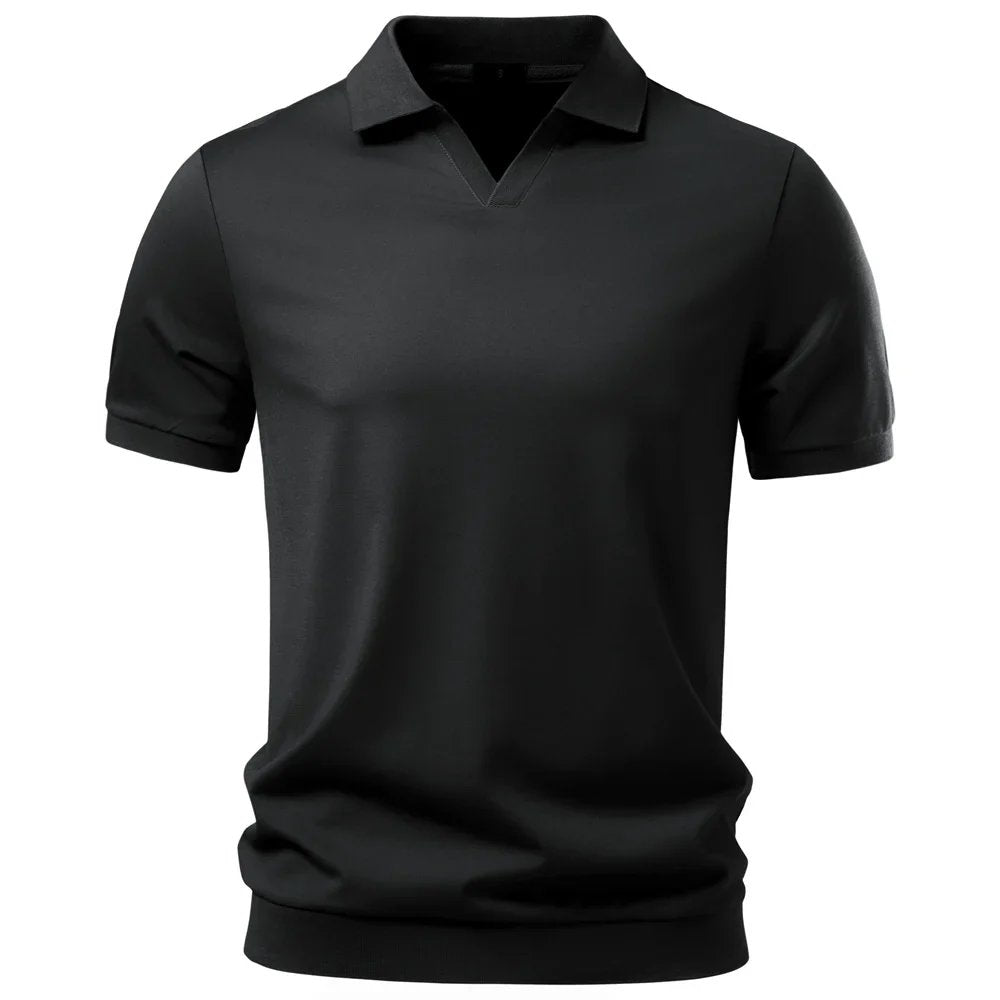 Roman™ – | Pustende V-hals Polo-Skjorte