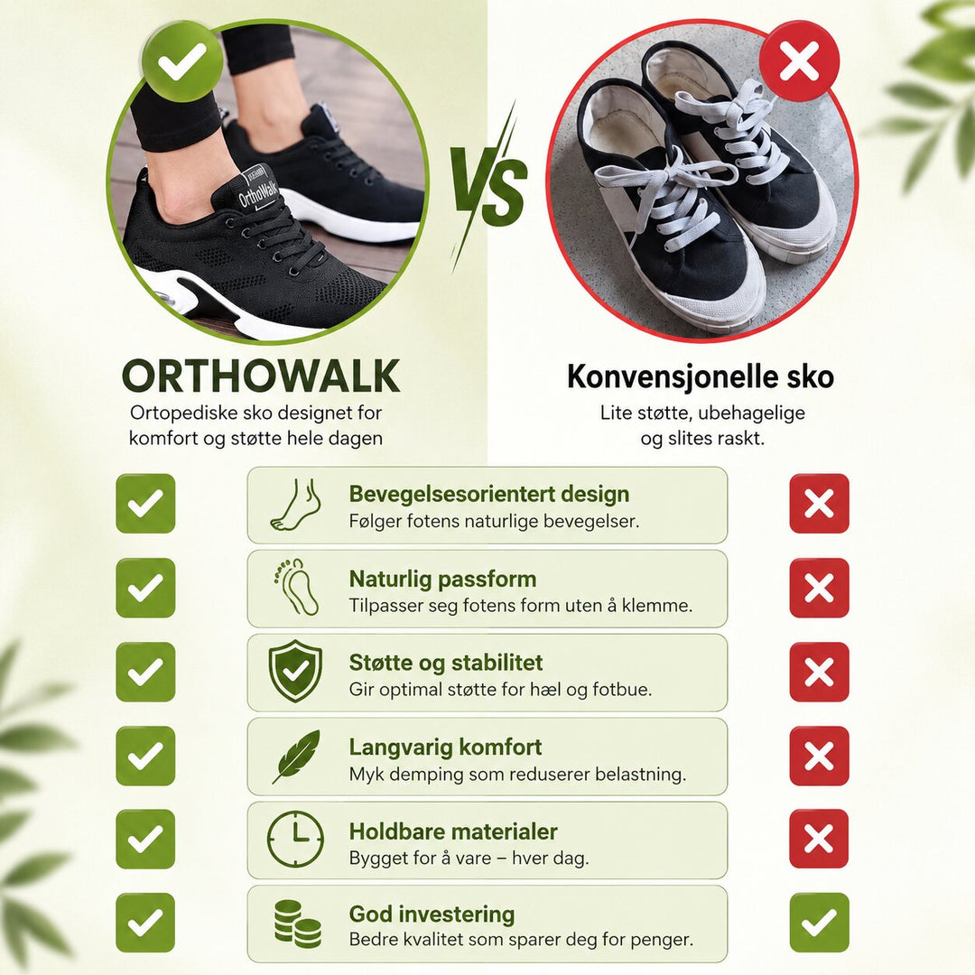 OrthoWalk™ – Ortopediske Luftpute Sneakers