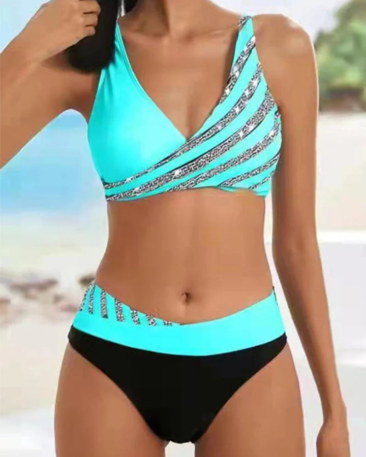 Ylva™ – Modig Innpakket Bikini med Lekent Mønster