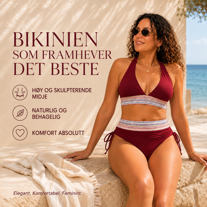 TummyShape™ – Høyhåndtopp skulpturerende bikini-sett
