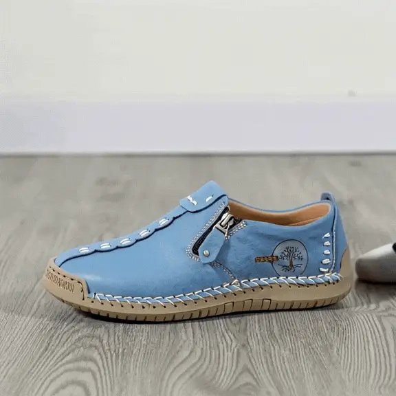 WideStep™ – Håndsydde Komfort Loafers med Sideslipp