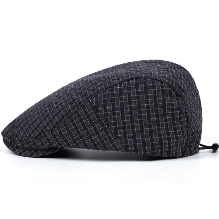 Peder™ – Lettvekts Flat Cap med Rutenettmønster