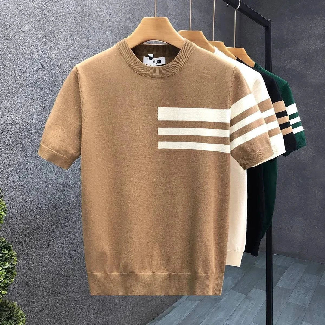 Darius™ – Stripete Crewneck Knit Tee