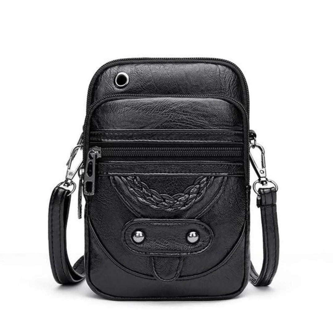 Diana™ – Multi Zip Flettet Detalj Crossbody Veske