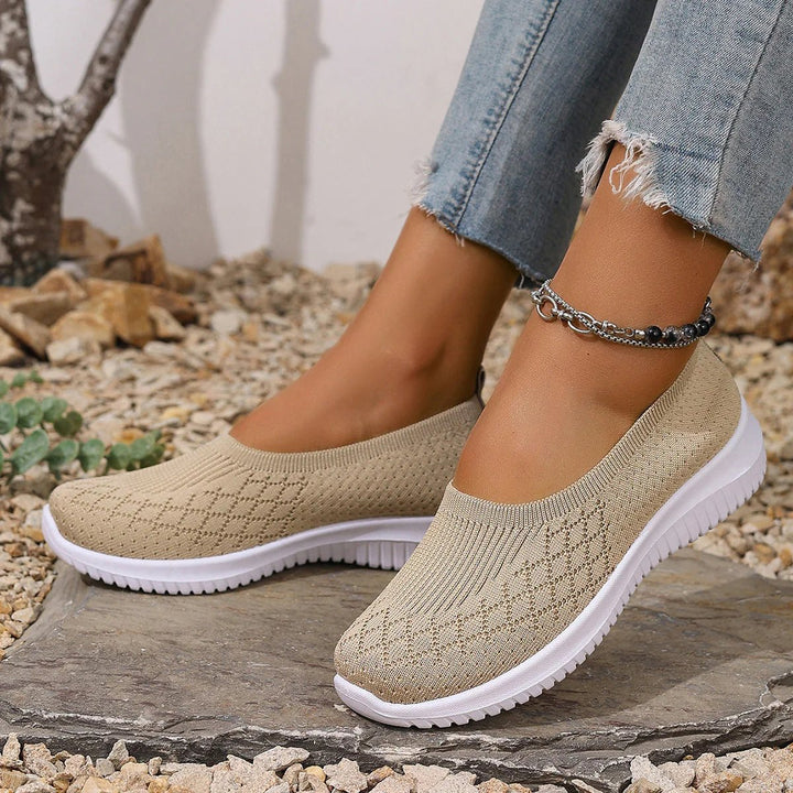 Isla™ – Breathable Knit Slip On Walking Shoes
