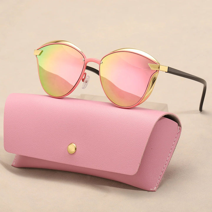 Runa™ – Polaroid Cat-Eye Solbriller med Etui