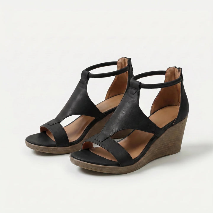Iben™ – | Orthopedisk Åpen Tå Vedge Sandal