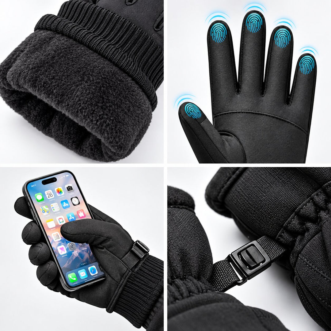 ThermoGrip™ – Berøringsskjerm Vinterhansker med Varme (1+1 GRATIS)