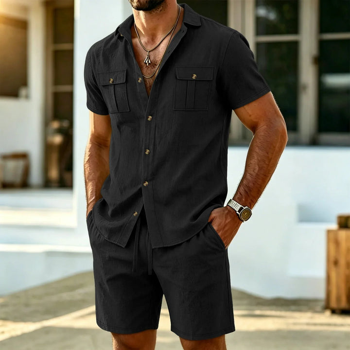 Conrad™ – Korte Ermer Skjorte & Shorts Sett