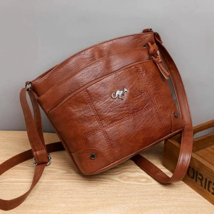 Helen™ – Sømmet Crossbody Bag med Justerbar Stropp