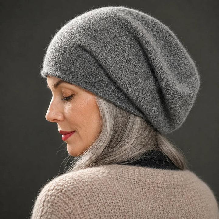 Anneli™ – Slouchy Strikket Lue Myk Vinterhatt
