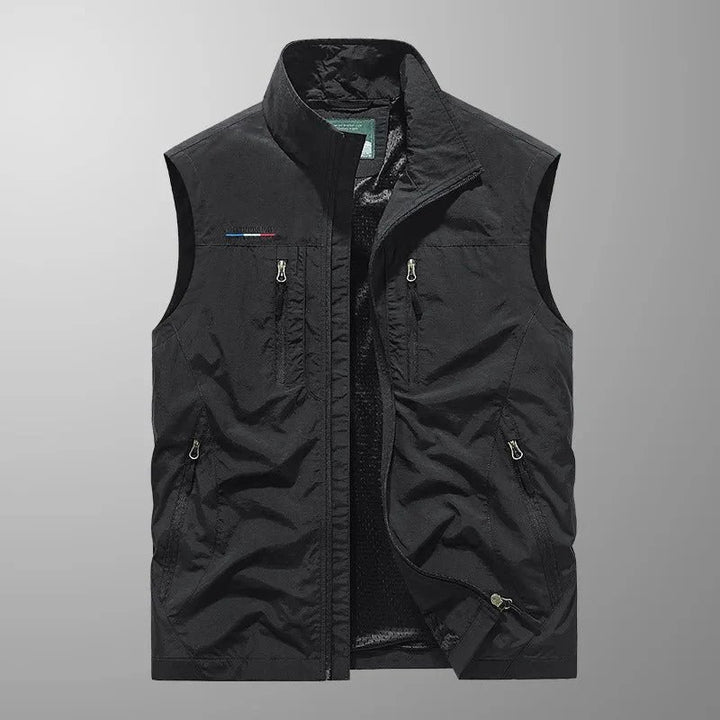 Sindre™ – | Multifunksjonell Vest med Mange Lommer og Glidelås