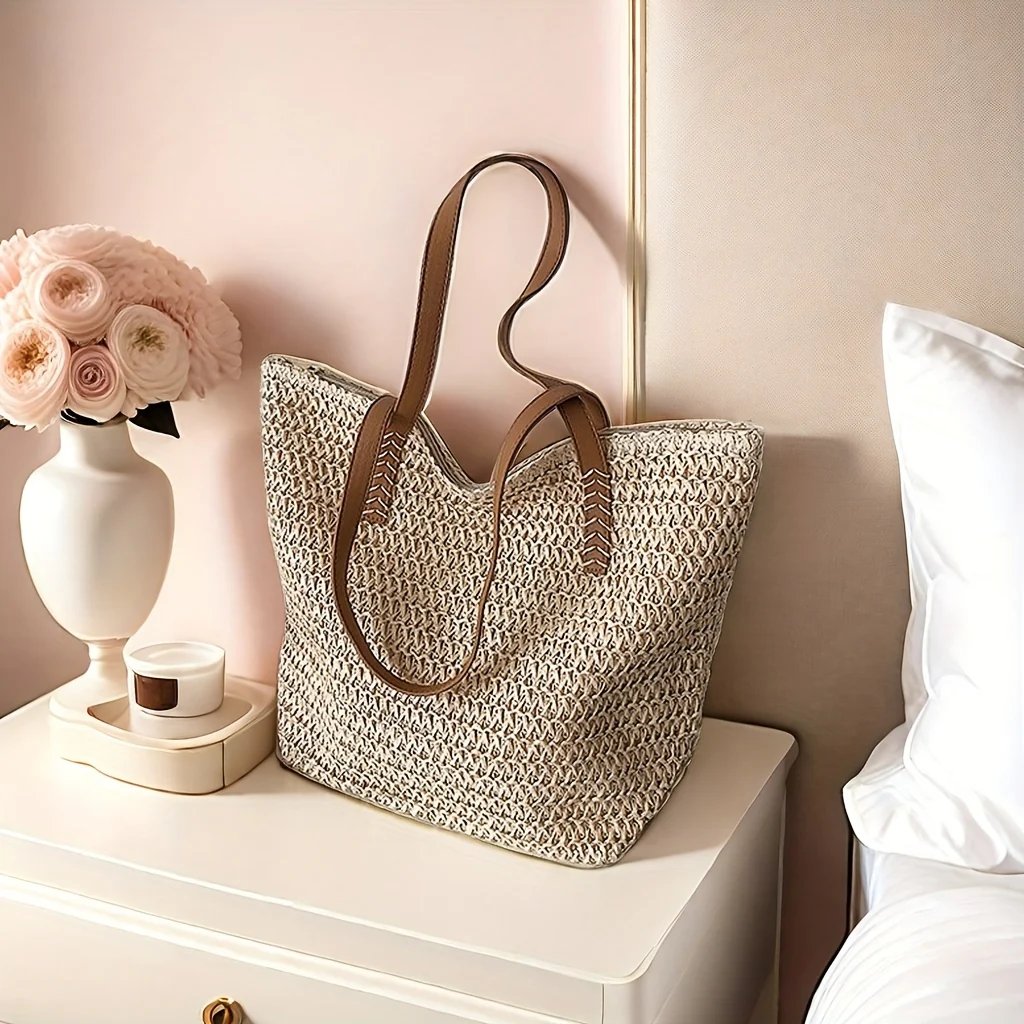 Willow™ – Åpenvevd, oversized tote bag
