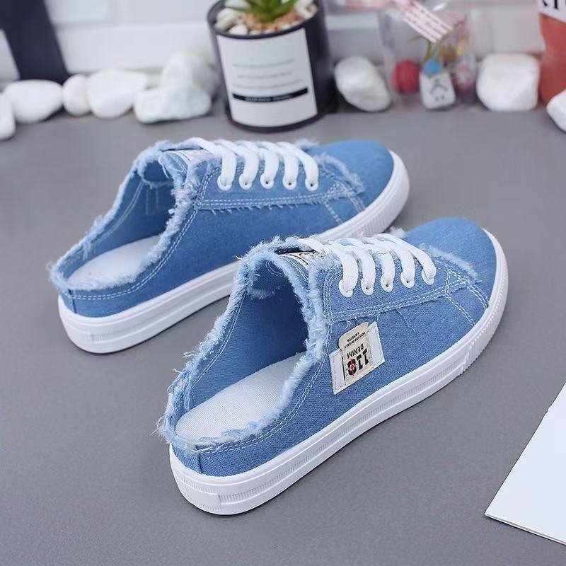 Karin™ – Slitt Snortopp Slip-On Mule Sneakers