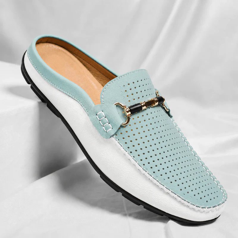 Victor™ – Perforerte Slip-On Bit Loafers Mules