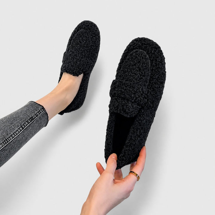 Elina™ – Plysj Anti-skli Mokkasiner