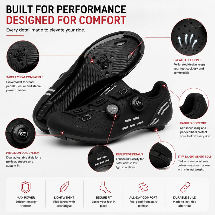 Velon™ – Dobbelt Dial Clipless Syklesko