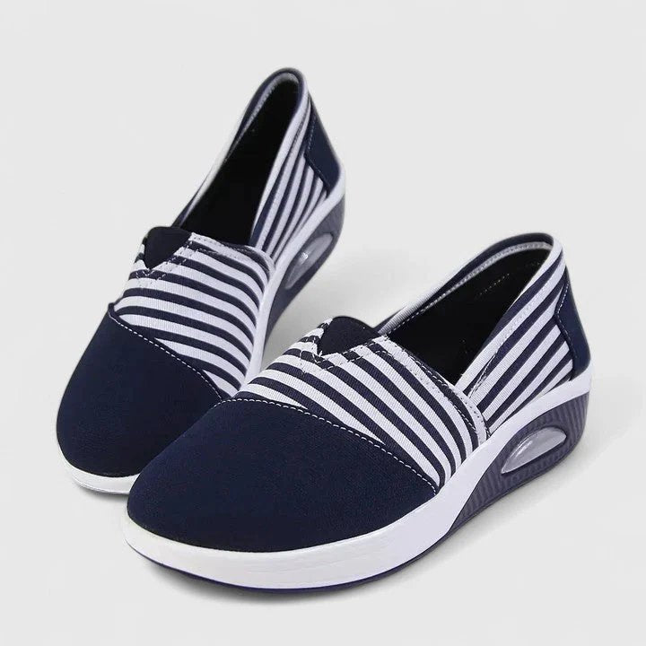 Nora™ – Ortopediske Stripete Slip-On Sneakers