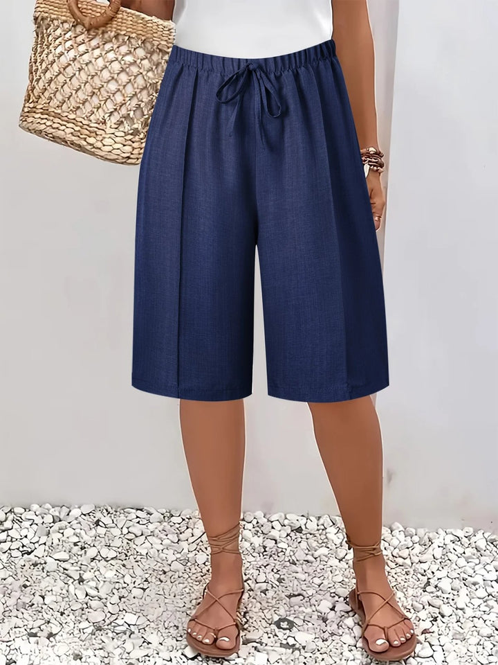 Astrid™ – | Drawstring Vide Bermuda Shorts